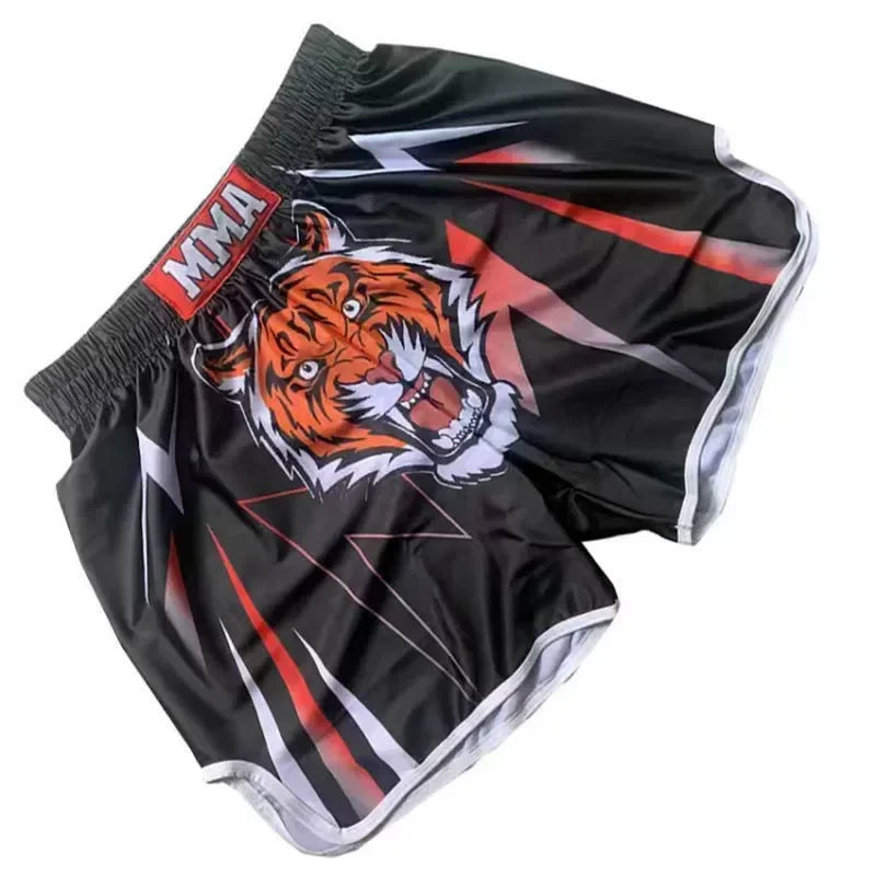 Thai boxing boxing match Sanda training breathable shorts muay thai clothing