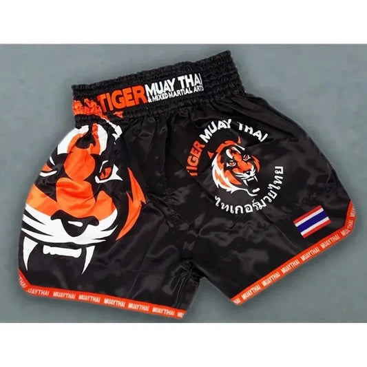 Thai boxing boxing match Sanda training breathable shorts muay thai clothing