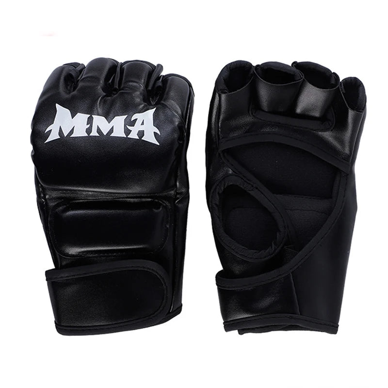 Child Thick Boxing Gloves MMA Gloves Half Finger Punching Bag Kickboxing Muay Thai Mitts Professional Boxing Training Equipment