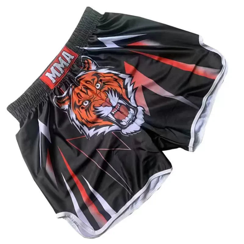 Thai boxing boxing match Sanda training breathable shorts muay thai clothing