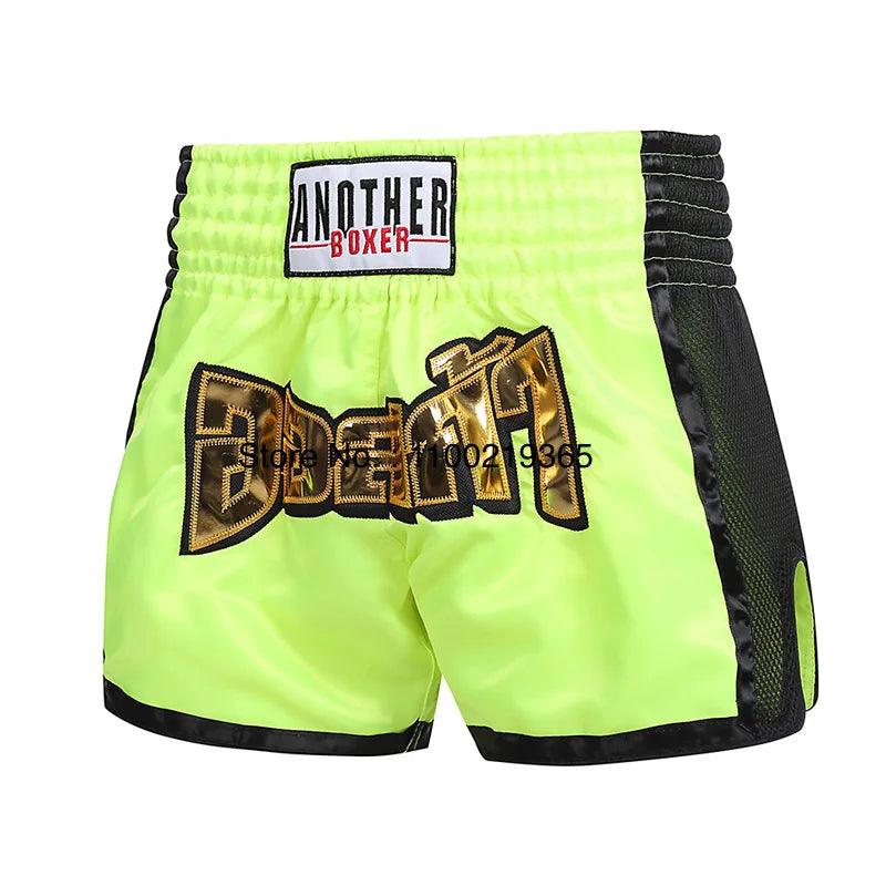 Muay Thai Shorts Men Women Thai Boxing Shorts Premium Martial Arts Thaiboxing Clothing Gym Kickboxing Cage Fighting Pants