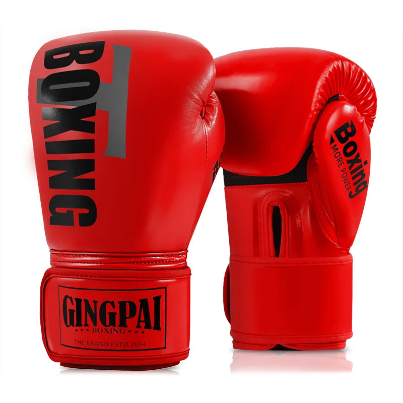 6-12oz Boxing gloves for adults children men Sanda professional women Muay Thai teenagers beginners boxing training equipment