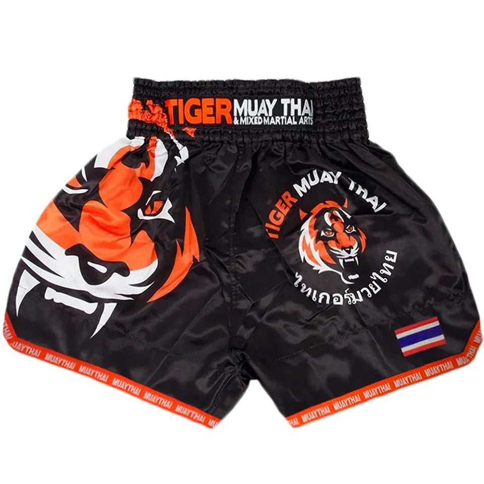 Thai boxing boxing match Sanda training breathable shorts muay thai clothing