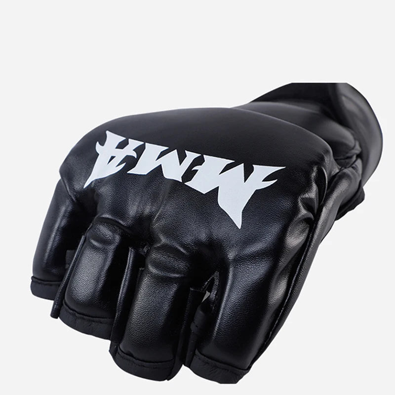 Child Thick Boxing Gloves MMA Gloves Half Finger Punching Bag Kickboxing Muay Thai Mitts Professional Boxing Training Equipment