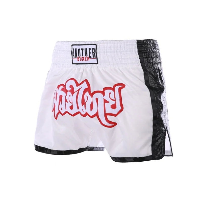 Muay Thai Shorts 2025 New Boxing Shorts Women Men Child Embroidery Kickboxing Training Pants Sanda Martial Arts Fight Equipment