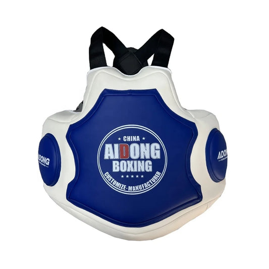 MMA Thai Kick Boxing Training Chest Guard Leather Martial Arts Body Guard